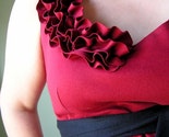 Ruby Red Ruffly Dress ... Custom Made Small to 3x