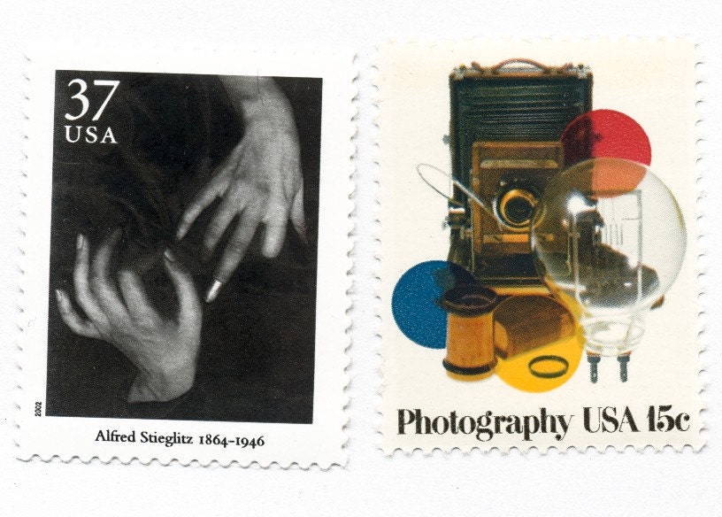 160 - The Photographer (Calligraphed valentine with vintage postage)