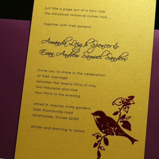 Love Bird Invitation Set