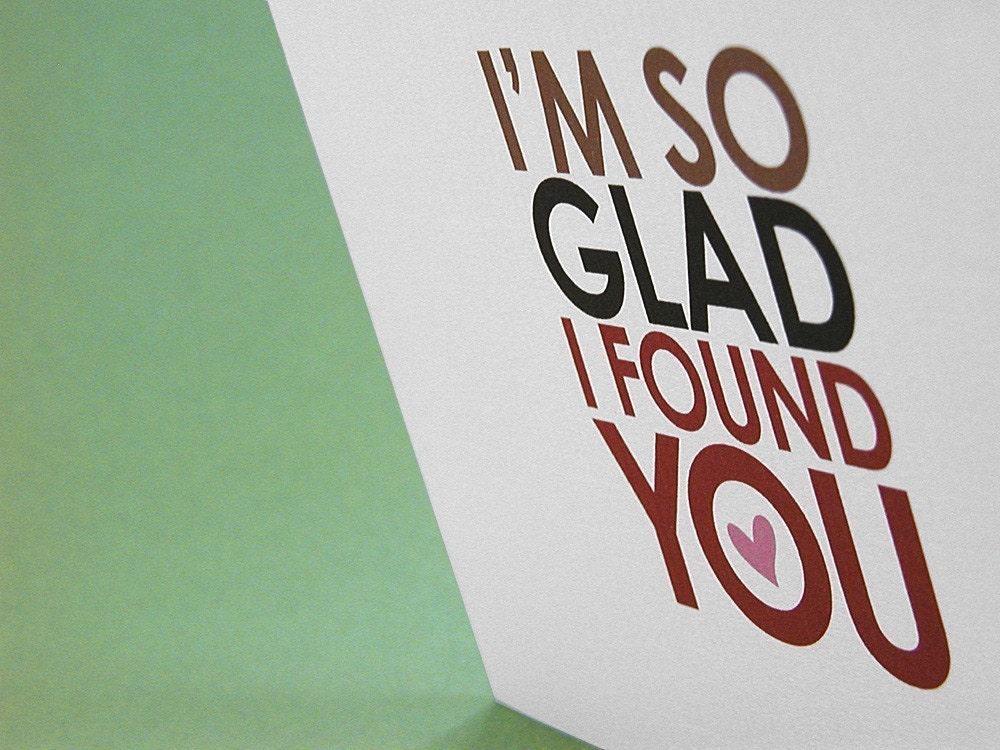 I'm So Glad I Found You... Instead of Jesus.