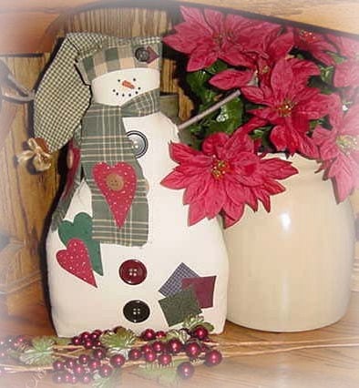Dashing Vintage Christmas Snowman Twig Arms Handcrafted Handmade FREE SHIP