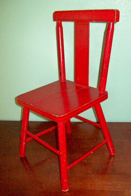 Vintage Red Child's Chair