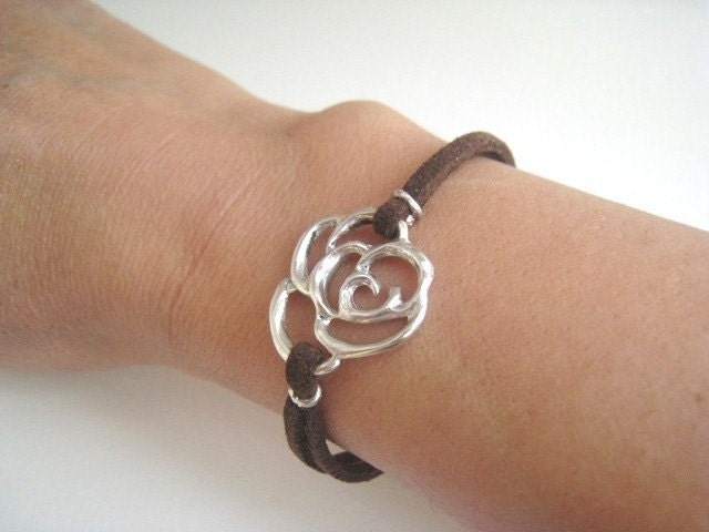 Rose Collection Leather Bracelet