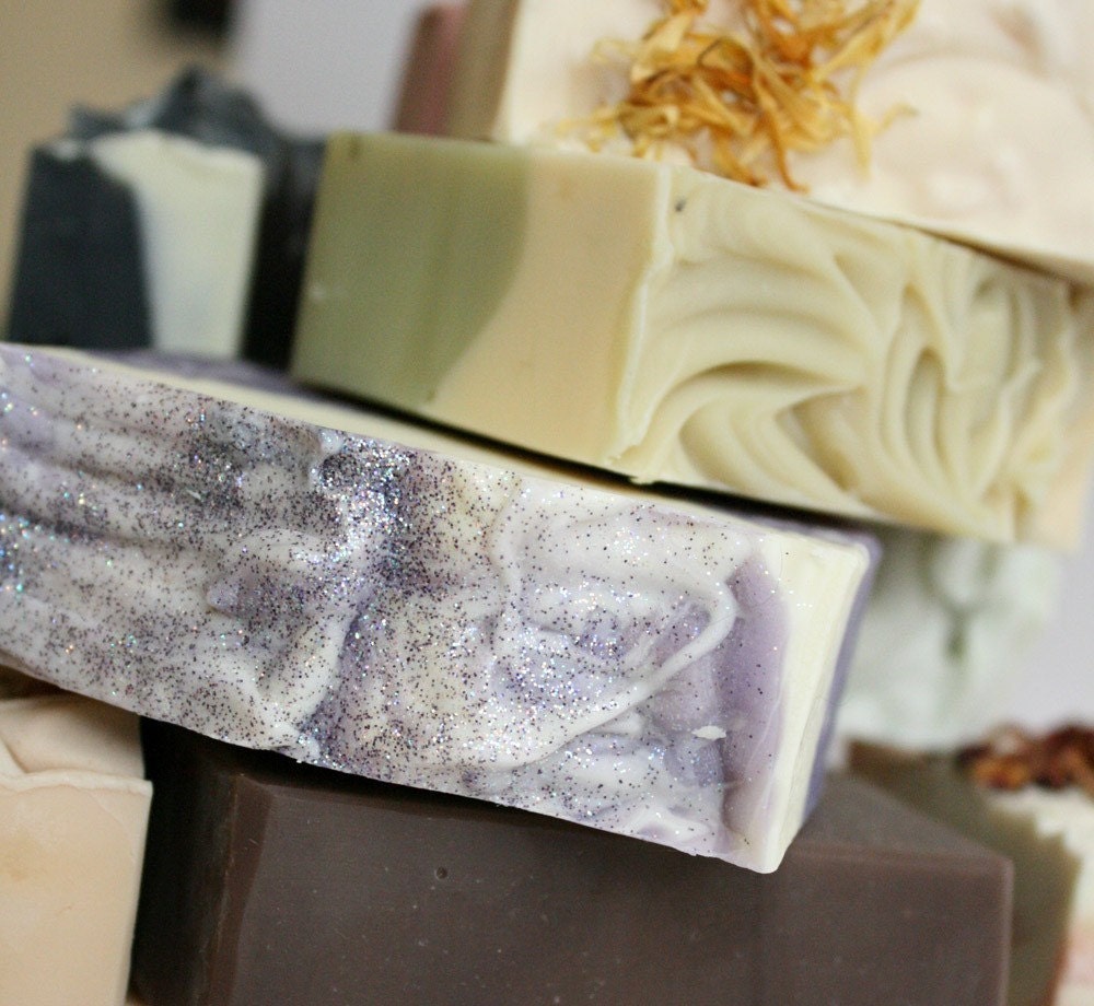 6 Handmade Cold Process Soaps - you choose the scents