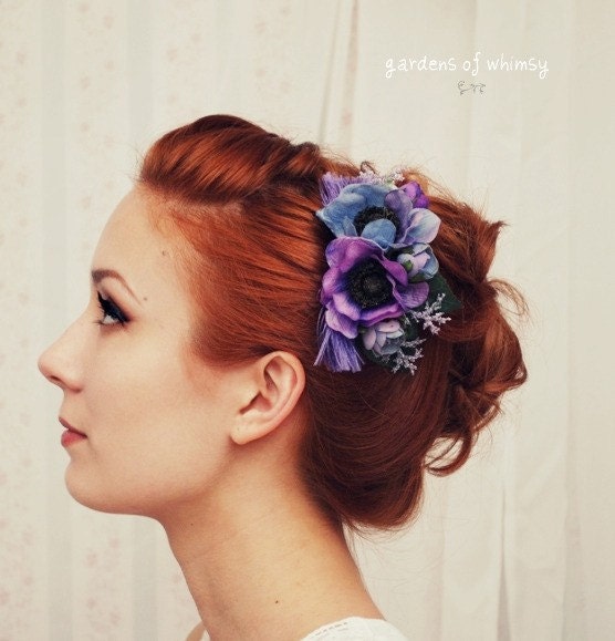 Mairead - a purple, periwinkle, and lavender comb