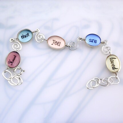 Valentine's Day Bracelet says Know That You Are Loved