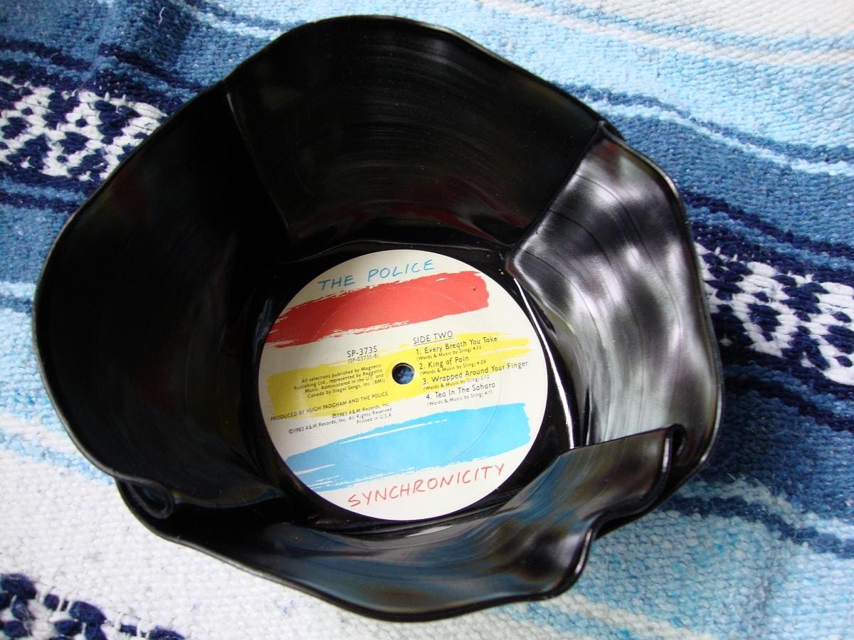 Recycled Record Bowl - The Police