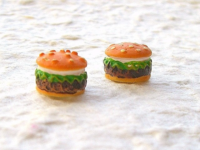 Cute Japanese Embellishments - Miniature Hamburgers