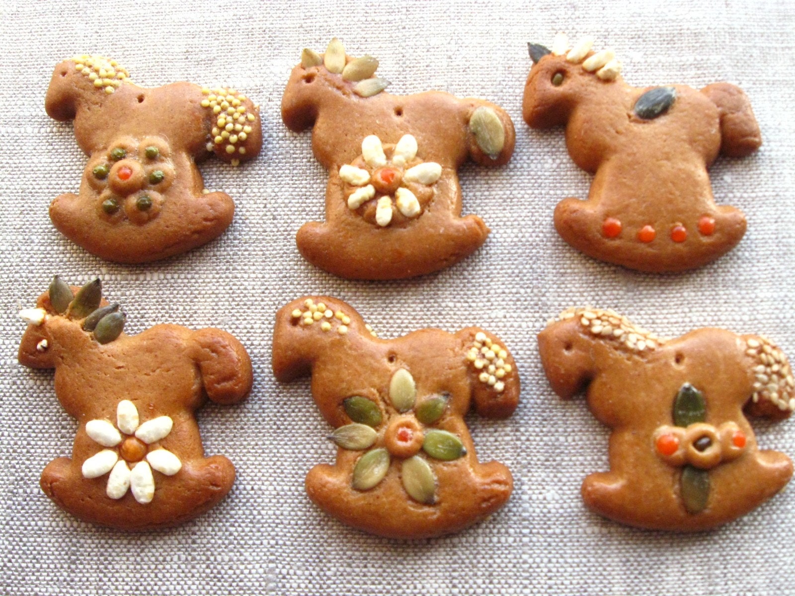 Gingerbread Rockinghorses - One Dozen Gingerbread cookies