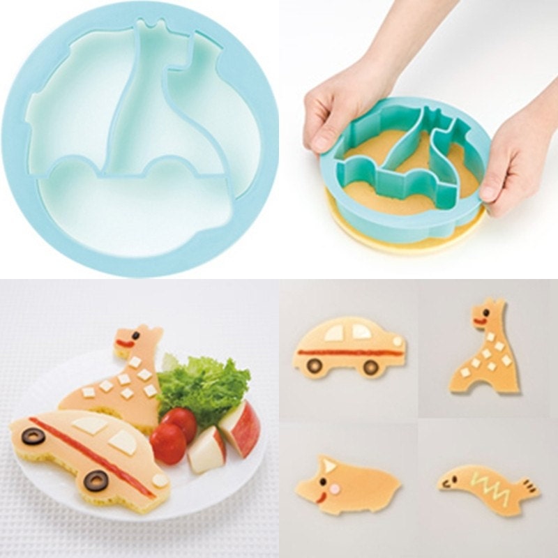 Pancake Cutter - Car Giraffe Seal And Pig