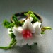 Charming Forest Lily Adjustable Ring -  size 6 up to Plus Sizes