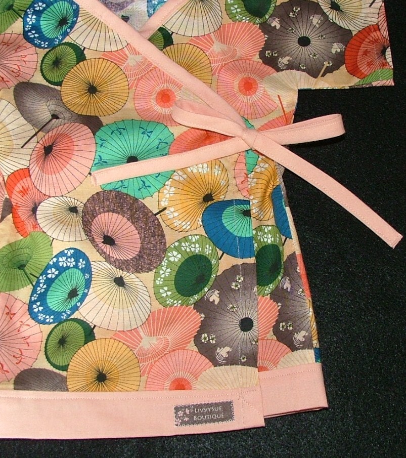 Umbrellas Kimono - Available in Size 0-6 mth, 6-12 mth, 12-18 mth, 18-24 mth, 2T and 3T
