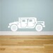 Humvee Military Transport Vehicle vinyl wall decal for boys bedroom walls