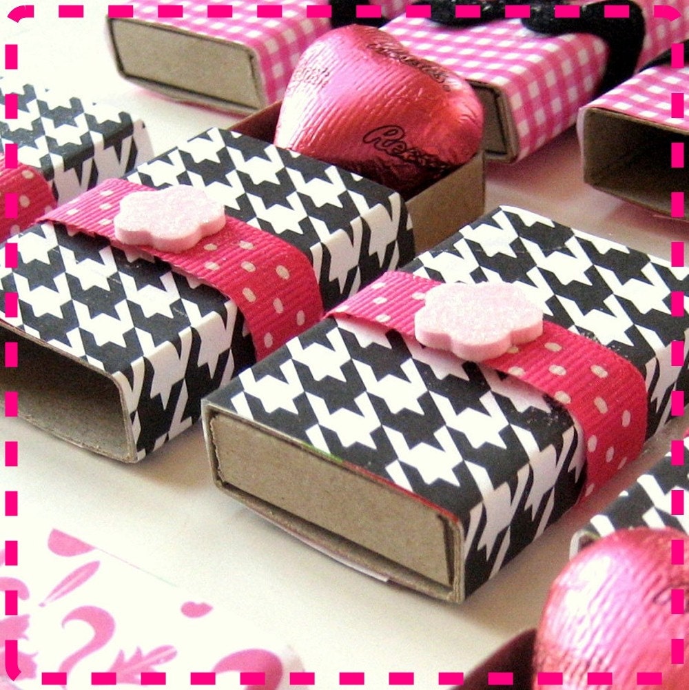 Party  Favor Matchbox Goodies - With a Surprise Heart-Shaped Chocolate Tucked  Inside - Party Pack of Twelve (12) - Eco Friendly