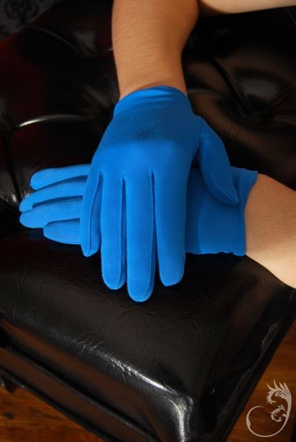 Bright Blue gloves