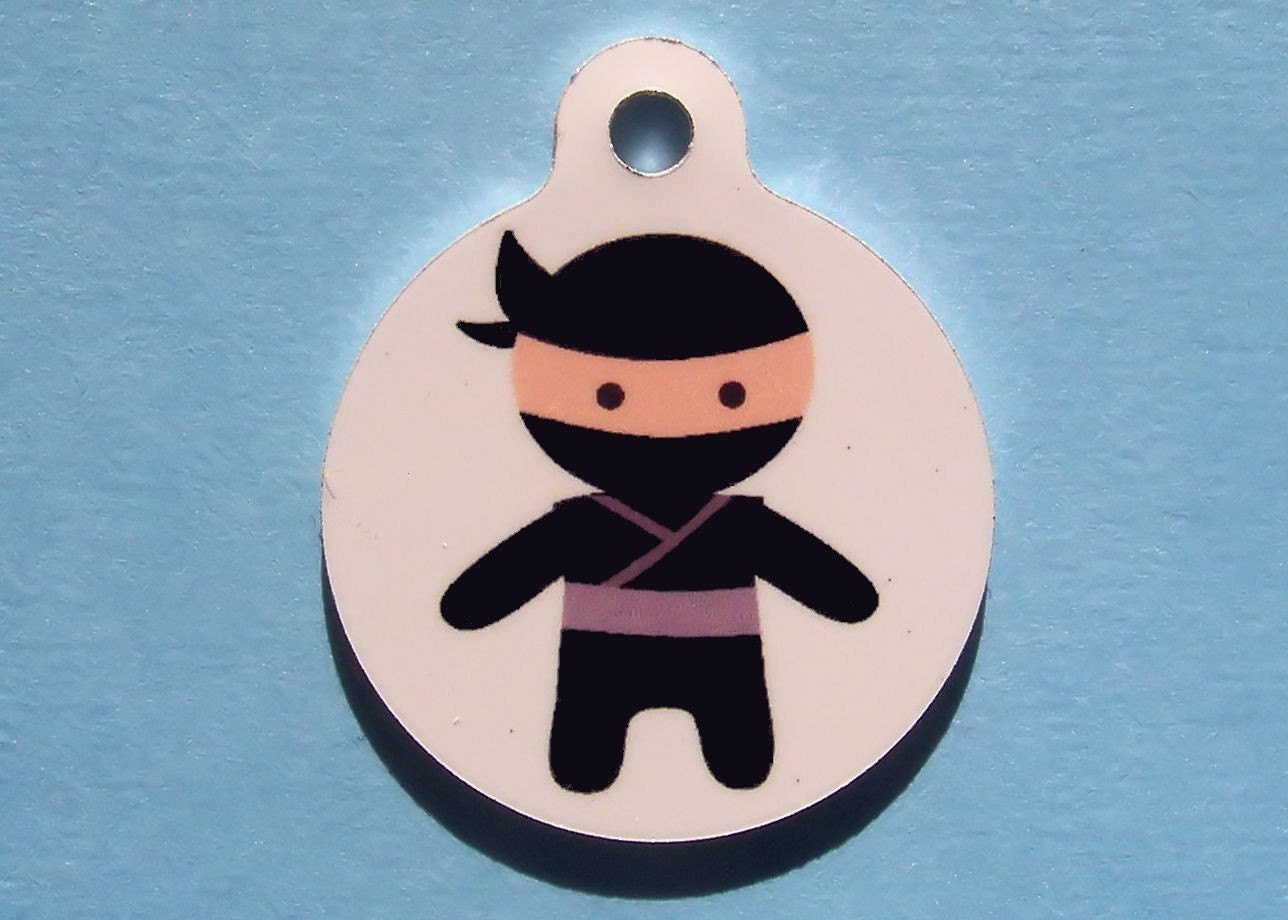 Little Ninja Custom Pet ID Tag Aluminum