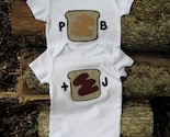 Peanut Butter and Jelly Fun Twin Onesies