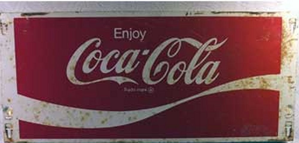 Metal Coca Cola Sign 23 x 10