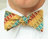 freestyle bow tie- bright geometric