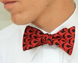 bow tie- freestyle red and black