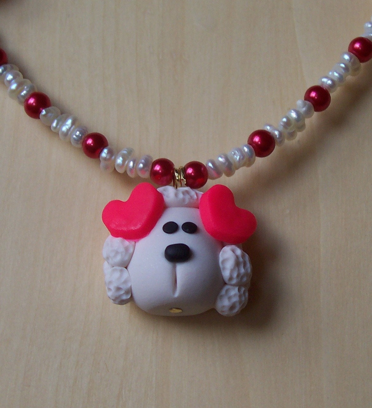 LOVING POODLE puppy necklace for girls children boutique style