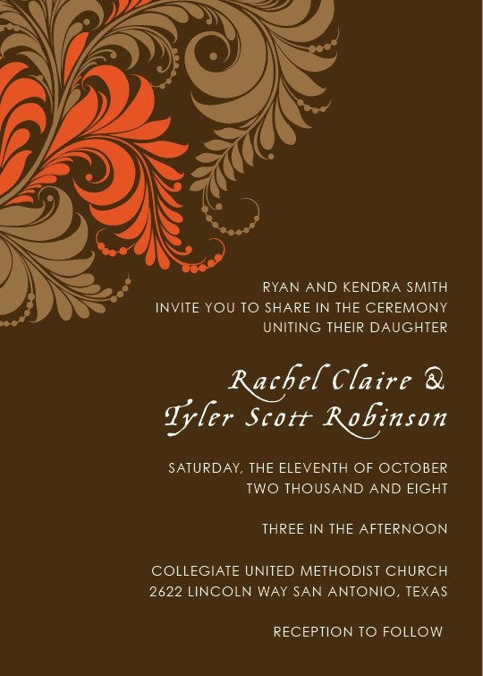 wedding invitation 23 - set of 100
