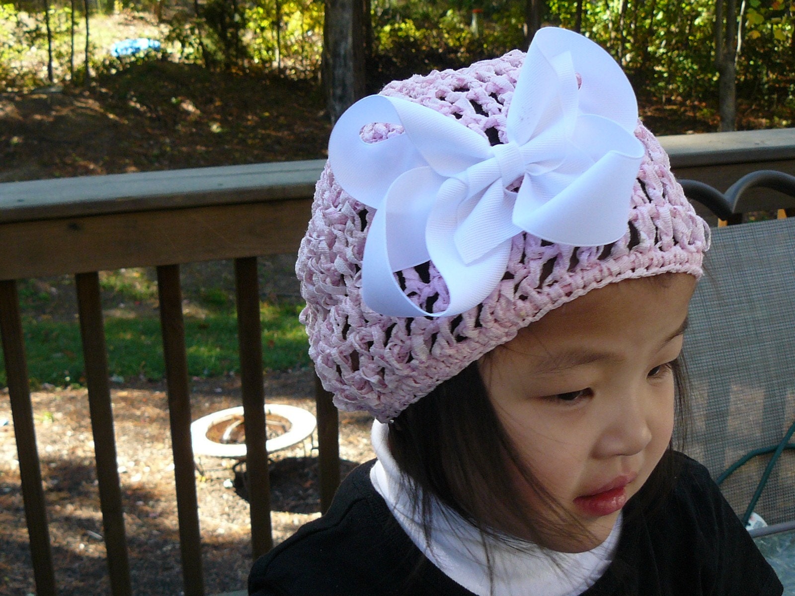 You Pick Crochet Beanie with Boutique Hair Bow