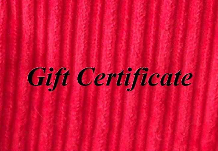 20 dollar Gift Certificate