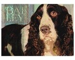 SPRINGER SPANIEL DOG Art Print MODERN GRUNGE ART POSTER Signed CUTE PUPPY -Bailey