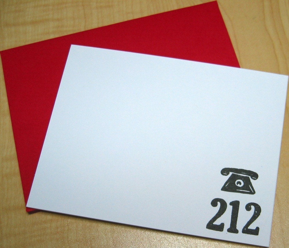 NYC - 212 Area Code Stationery - Set of 6