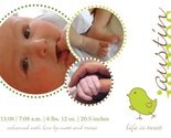 Life is Tweet - Custom Photo Birth Announcement