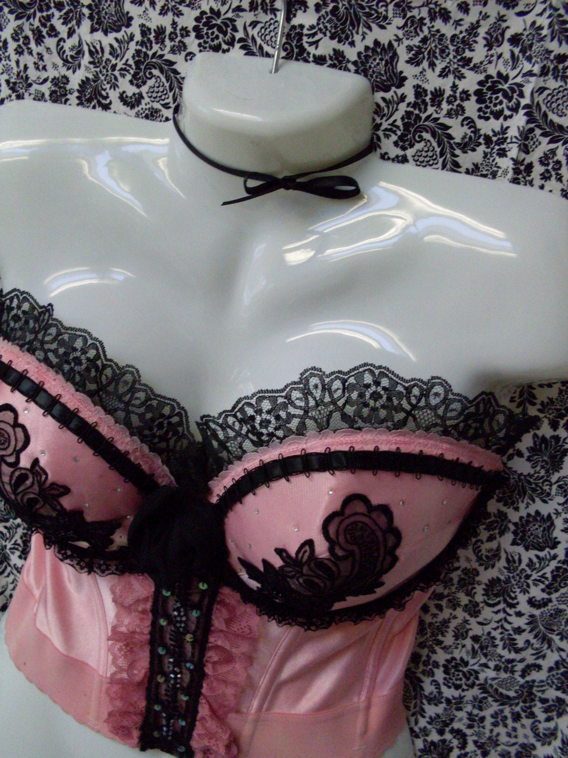 Cotton Candy- Vintage Make Over Bustier - Pretty in Pink