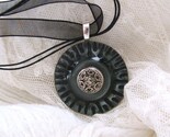 Vintage Button Necklace - Misty Day