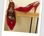 vintage BALLY slingback heels sz 6 1/2