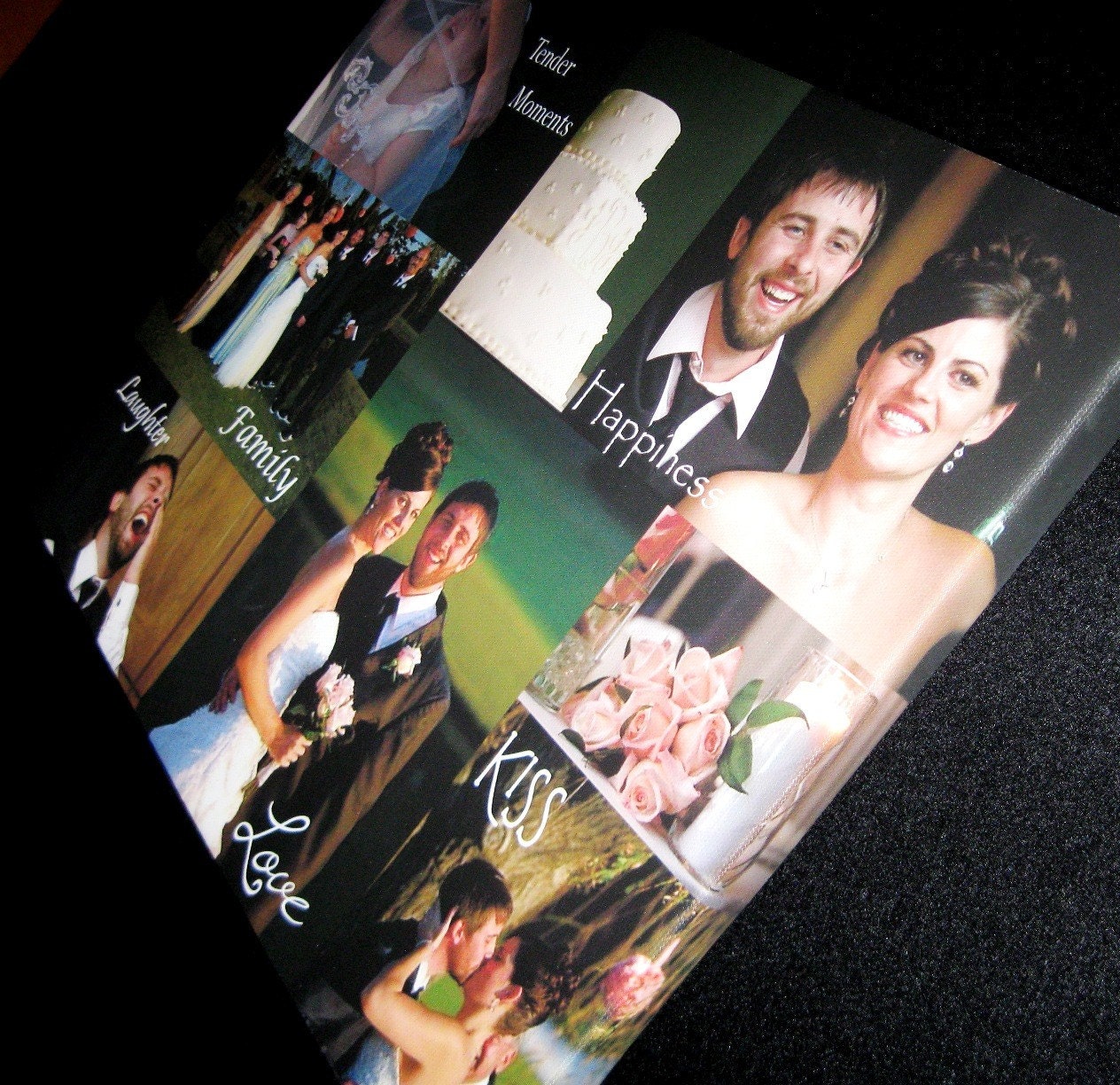 9x12 Custom Photo Collage Canvas with Your photos and Your Words/Quote