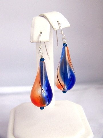 Hot Air Balloon Glass Earrings   KE042
