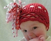 Red Hat with Valentine Korker Bow