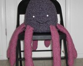 Opal the Octopus Hand Knit Stuffed Animal / Pillow