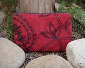 Red Paisley Wallet