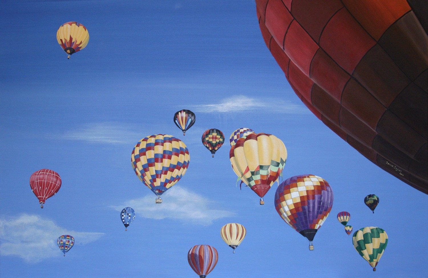Hot Air Balloons - Giclee Print 18 x 12
