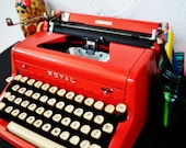 Restored Royal Quiet De Luxe Typewriter with Case