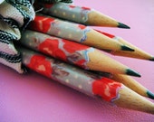 Handmade Pencils - Heirloom Rose by missIsa on etsy