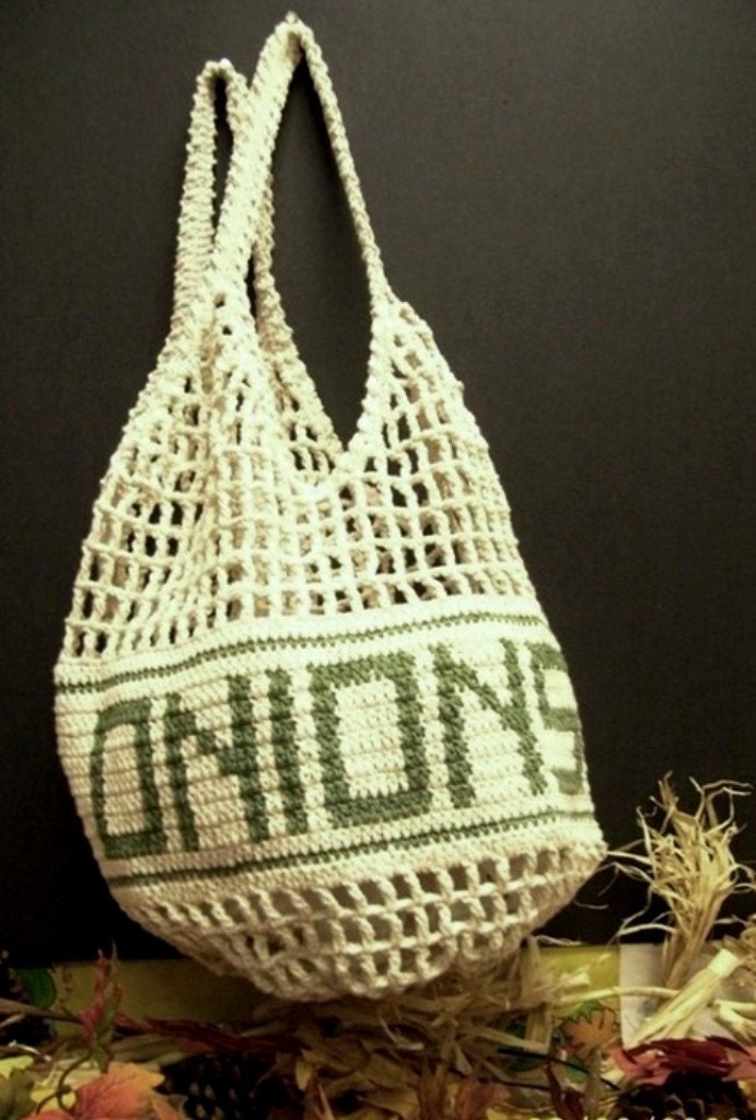 Crochet Onion Keeper Bag