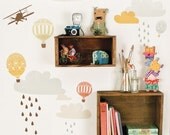 Up Up And Away - Adhesive Fabric Wall Stickers / Decals