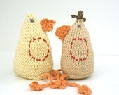 Handmade Knit Toy Chicken