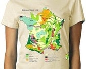 French Map Tee Colorful Tee WOMENS shirt