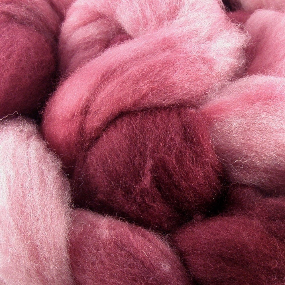 Hand Dyed Shetland Wool Top Fiber for Handspinning - Rivendell