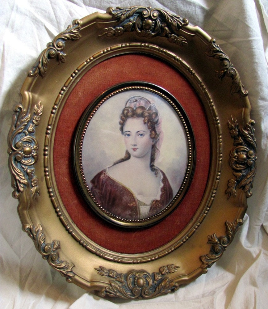 large cameo creation, victorian portrait - duchesse de maine by j. stieler
