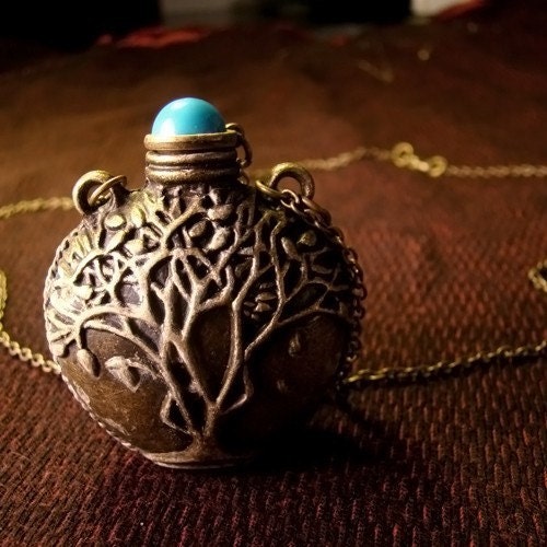 Tree of LifeTribal Bedouin Potion Snuff Bottle Pendant Necklace