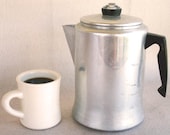 Vintage 14 Cup Mirro Stove Top Coffee Pot